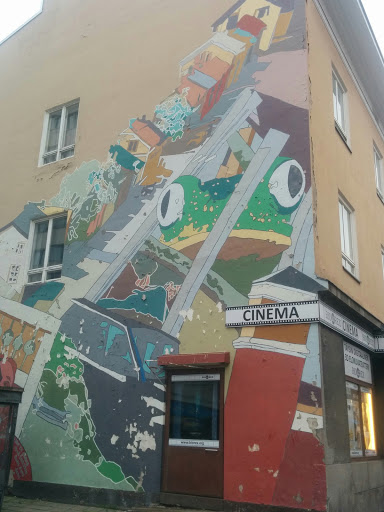 Frog Cinema Mural