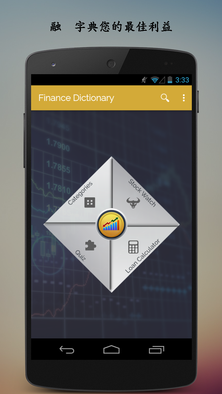 Android application Financial Terms Dictionary screenshort