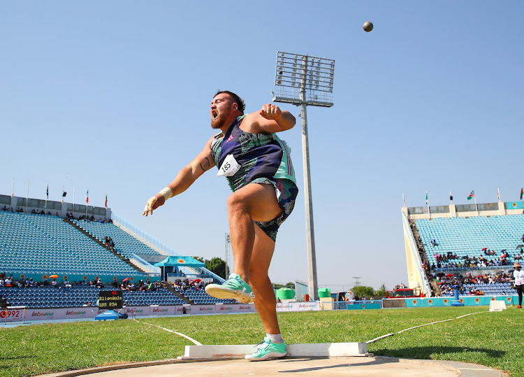 Kyle Blignaut, seen here competing in Gaborone last year, is now based in Italy.