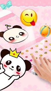 How to install Pink Cute Panda Keyboard Theme 10001004 unlimited apk for pc