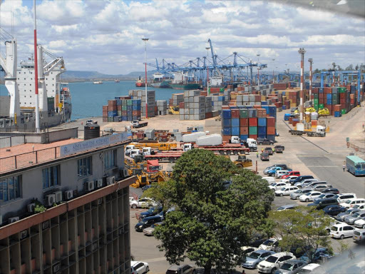 A file photo of a section of Mombasa Port. Andrew Kasuku