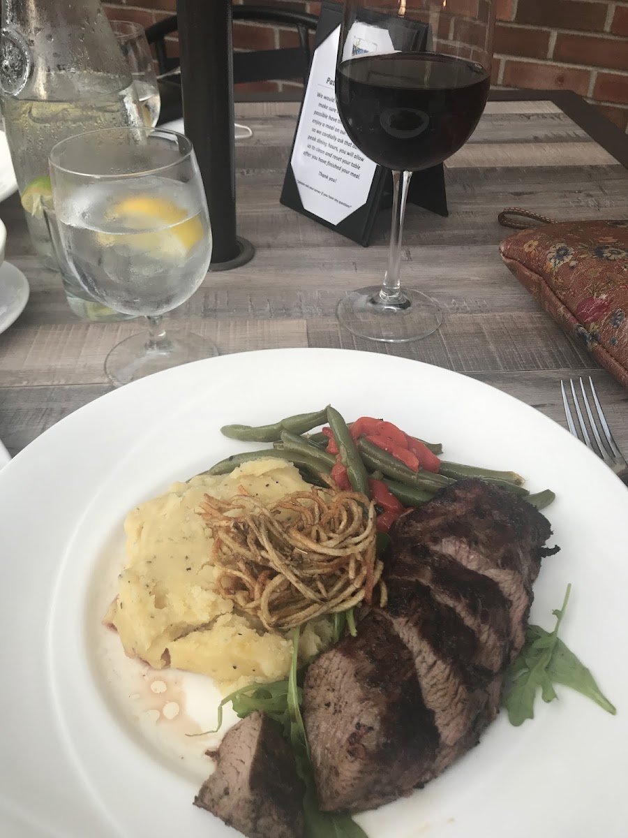 Bistro Filet with GF onion straws