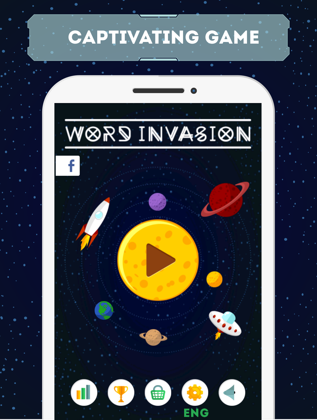 Android application Word Invasion screenshort