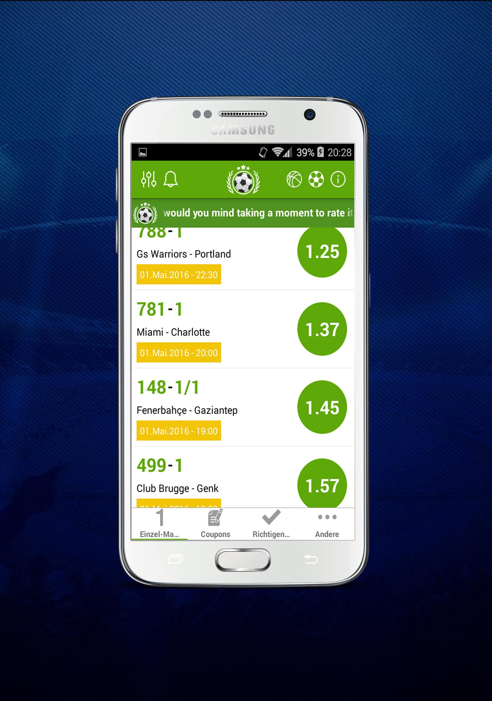 Android application BahisGO Best Match Predictions screenshort