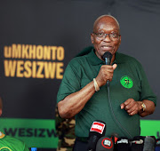 Former president Jacob Zuma made homophobic remarks during an uMkhonto WeSizwe rally at the weekend. 