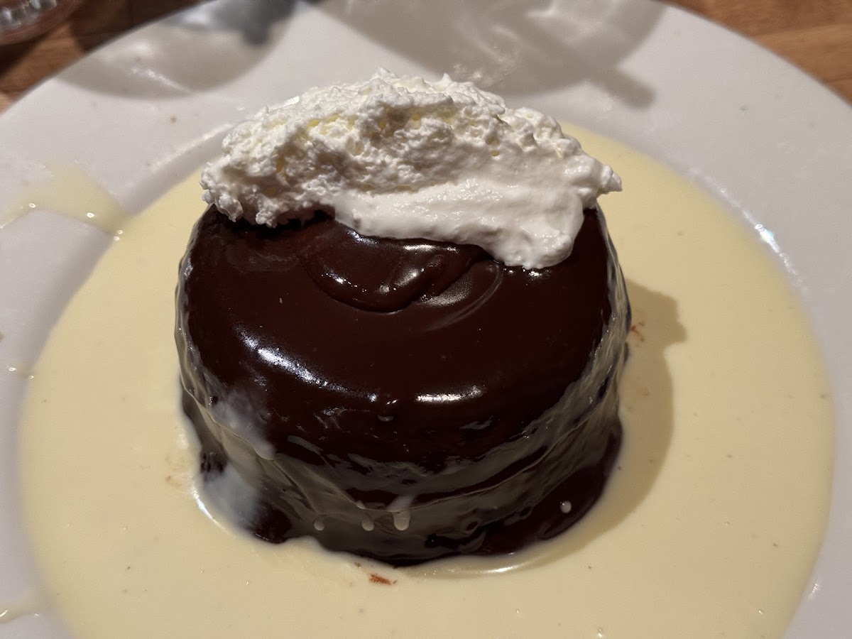 GF chocolate soufflé—amazing!