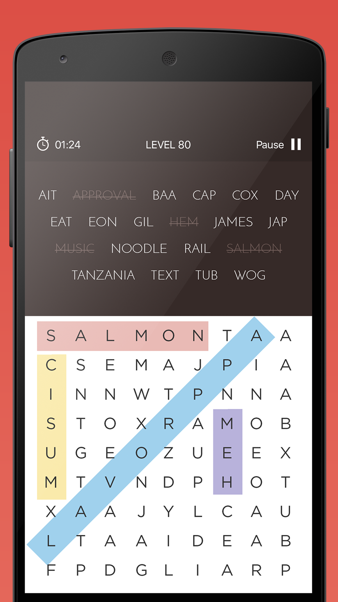 Android application Word Search World screenshort