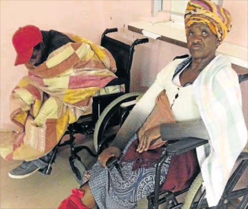 Nomisile Kheswa, 59, waiting at Empilweni Health Centre Picture: SINO MAJANGAZA