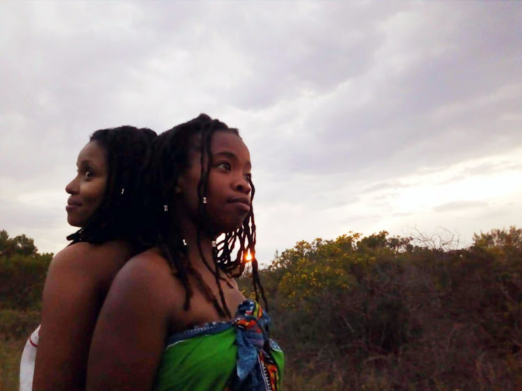 Gogo Zipho and her friend Asande in Grahamstown