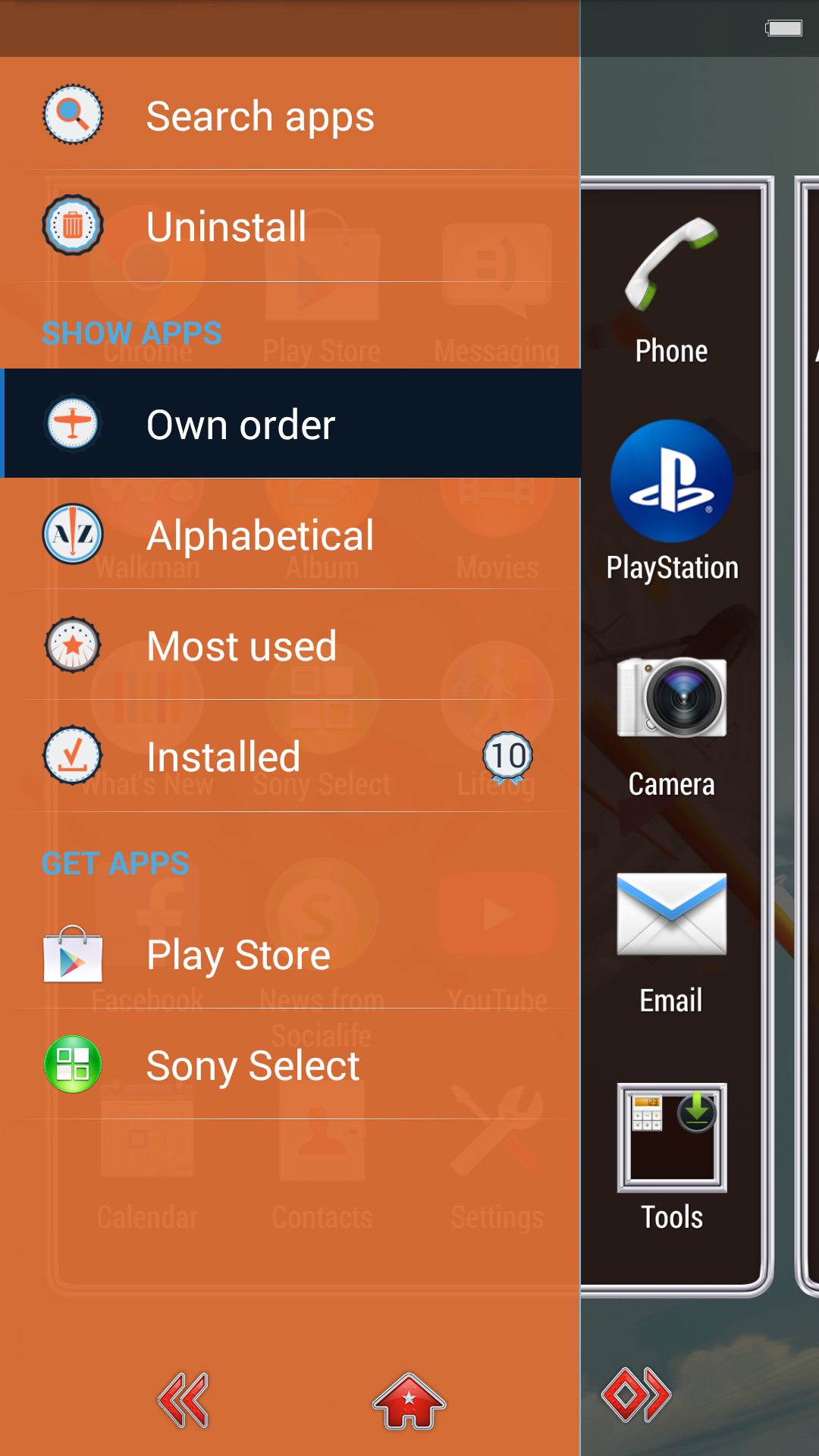 Android application XPERIA™ Planes Winner Theme screenshort