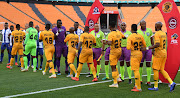 Officials and players during the Absa Premiership match between Kaizer Chiefs and Maritzburg United at FNB Stadium on March 09, 2019 in Johannesburg, South Africa.