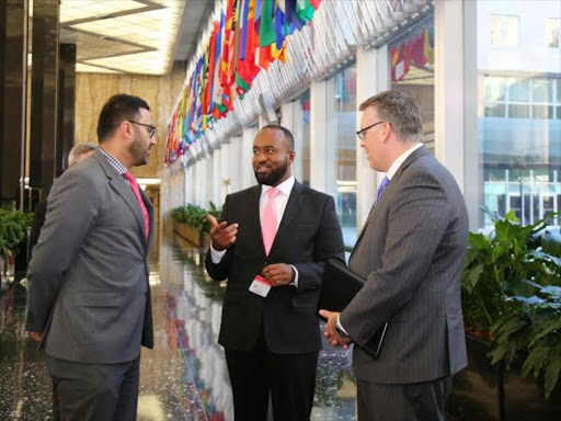 Mombasa Governor Hassan Joho on the sidelines of meetings with senior US government officials, February 18, 2017. /PATRICK MWAVULA