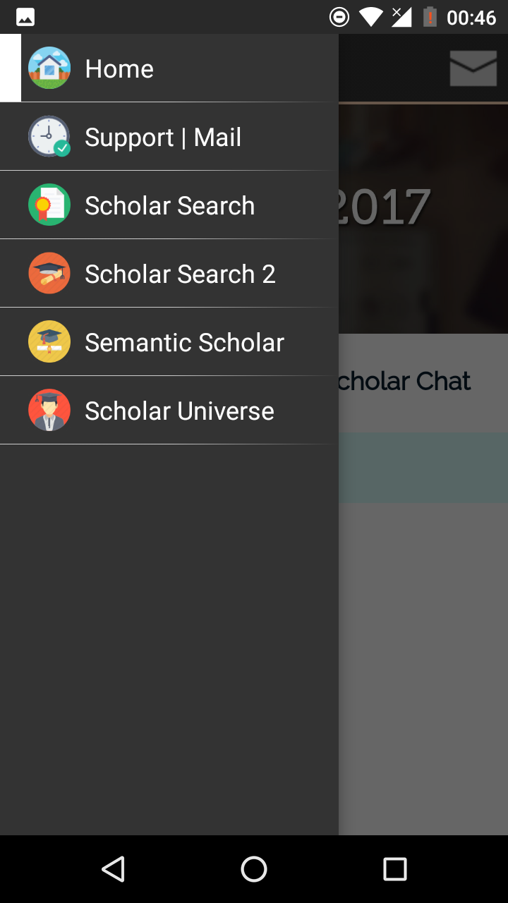 Android application Scholar Articles | Akademic screenshort