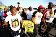 Jubilant IFP supporters celebrate their victory ahead of the official results announcement on May 25, 2017 in Nquthu, KwaZulu-Natal.