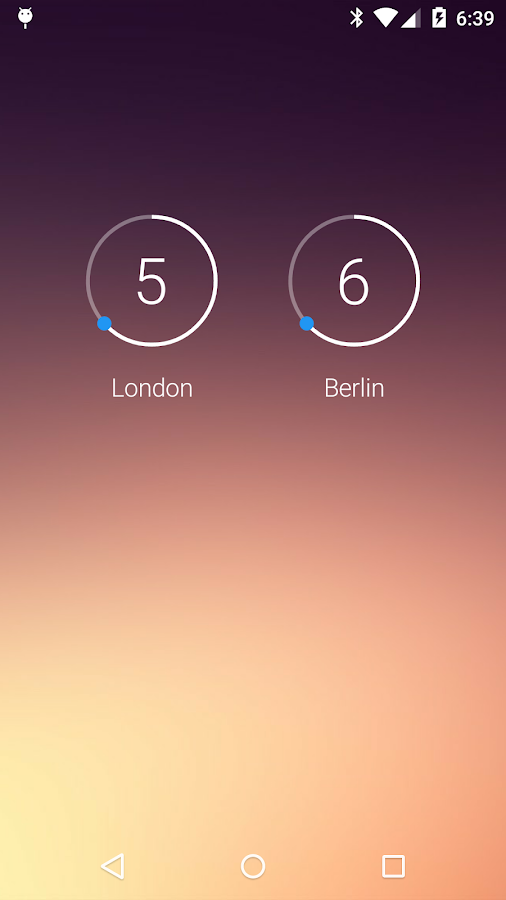    onca Clock Widget- screenshot  