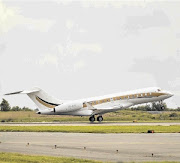 The Gupta  ZS-OAK private jet./ Supplied