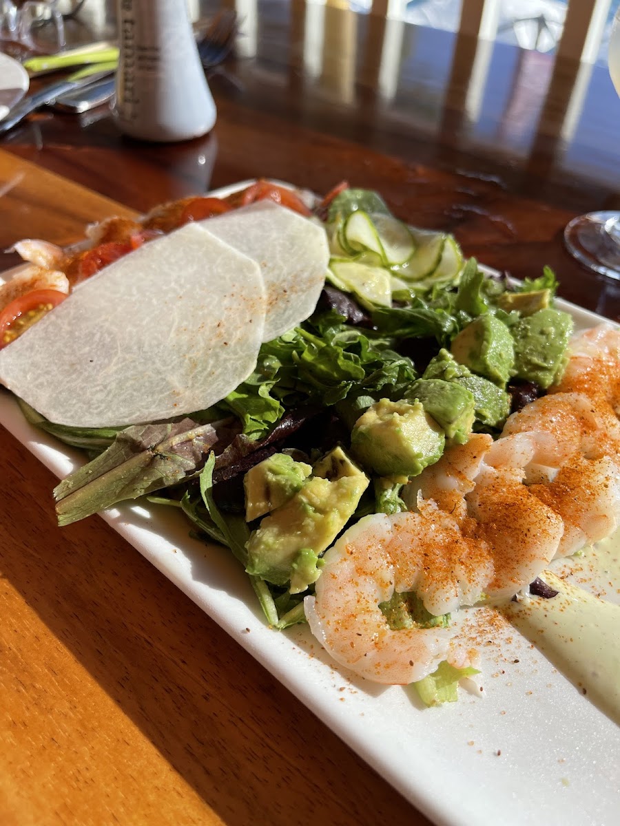 Shrimp salad (minus the hardboiled egg)