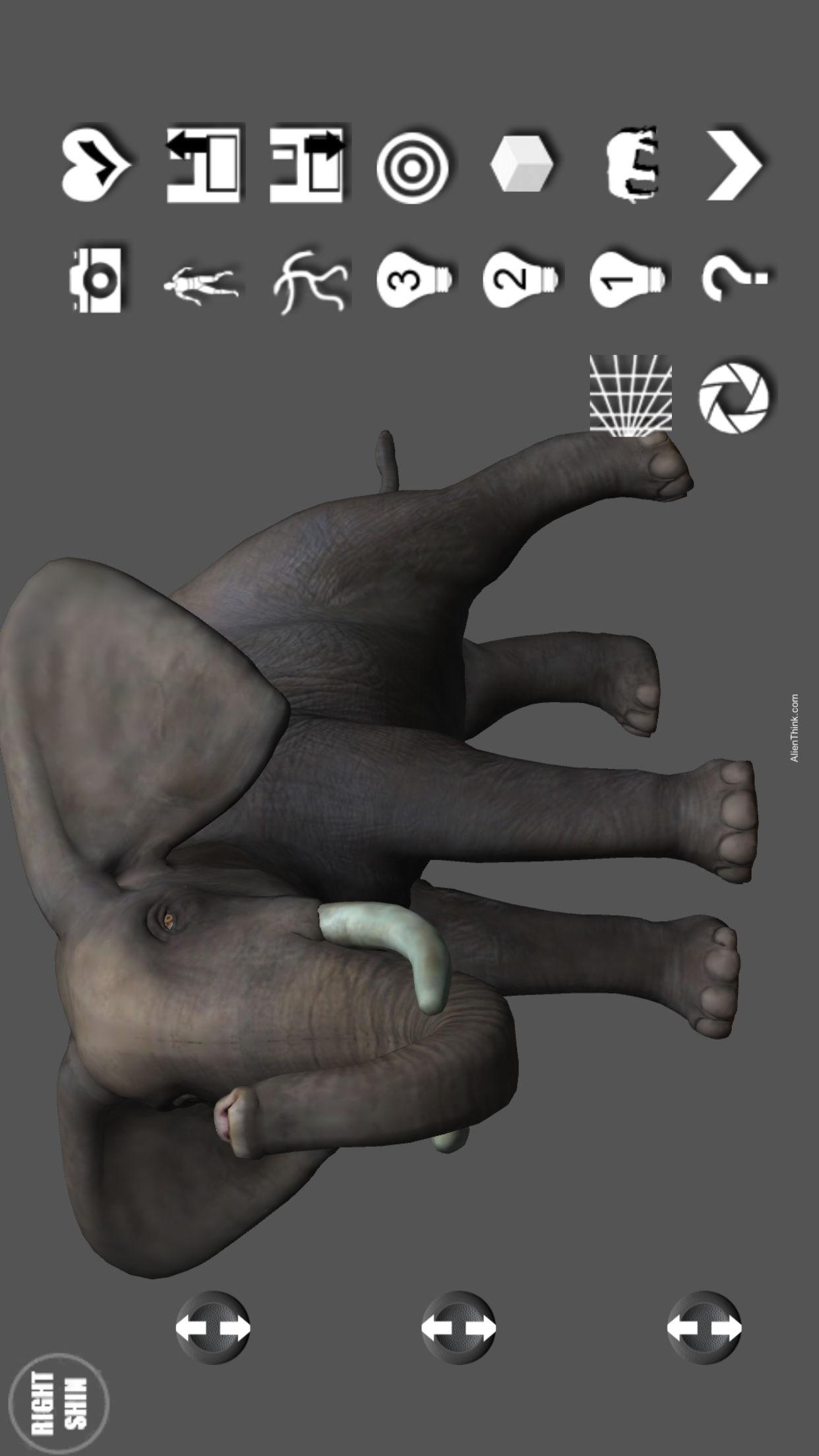 Android application Elephant Pose Tool 3D screenshort