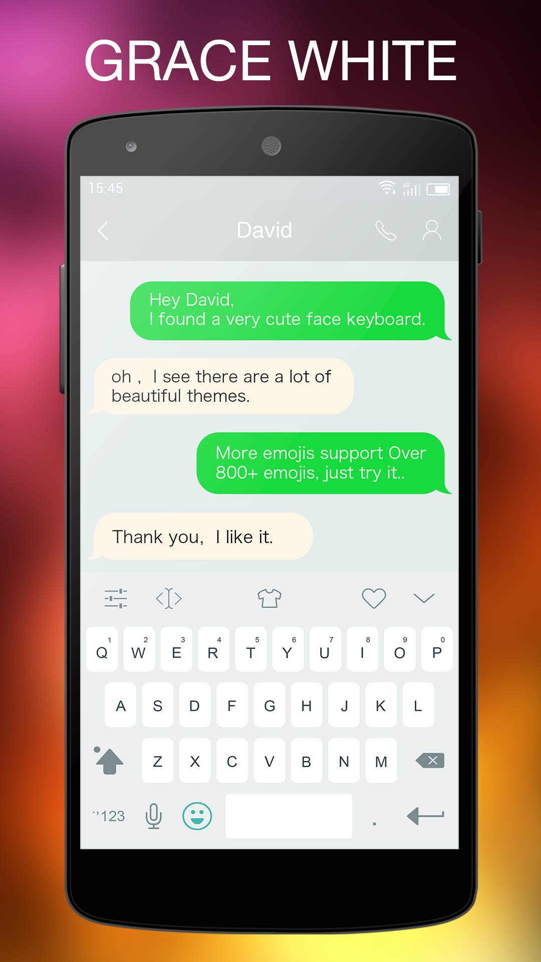 Android application Color Emoji Keyboard PlugIn screenshort