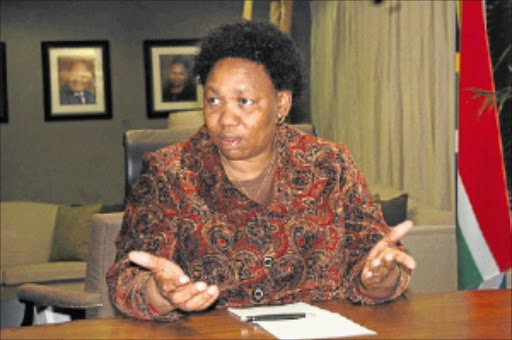 CONCERNED: Basic Education Minister Angie Motshekga says the high university failure and drop-out rates are due to poor basic education. PHOTO: Peggy Nkomo