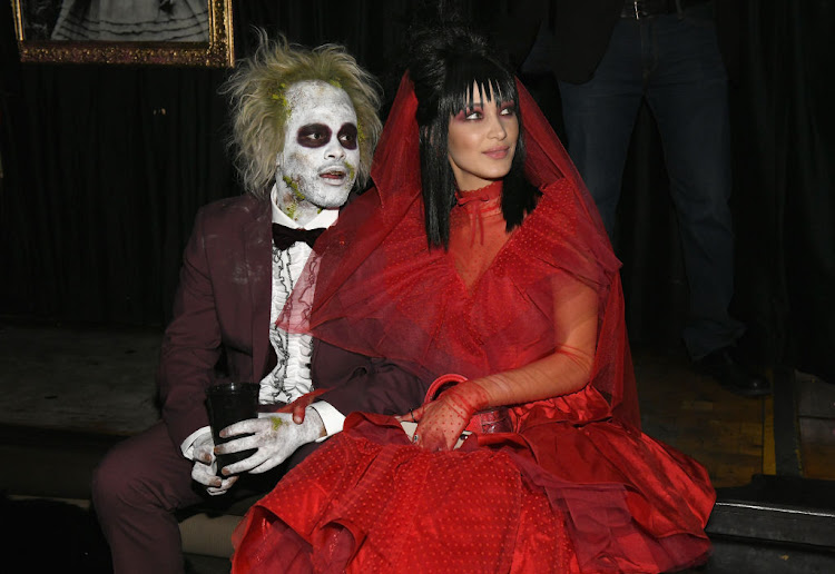 Singer The Weeknd and model Bella Hadid also opted for a couple's costume, both dressing up as characters from the 1988 movie 'Beetlejuice'. He was Betelgeuse and she was Lydia Deetz.