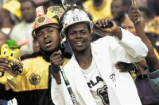 Helping the needy: Kaizer Chiefs and Orlando Pirates fans will rally behind their teams in support of charity. Pic. Veli Nhlapo. 20/07/2008. © Sowetan.