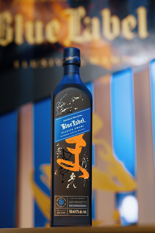 Johnnie Walker Blue Label Elusive Umami offers notes of dried fruits, dark chocolate and seaweed.