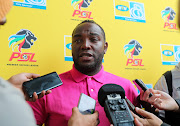 Cape Town City coach Benni McCarthy speaks to the media during the MTN8 media day at Hartleyvale, Cape Town on September 25 2018.