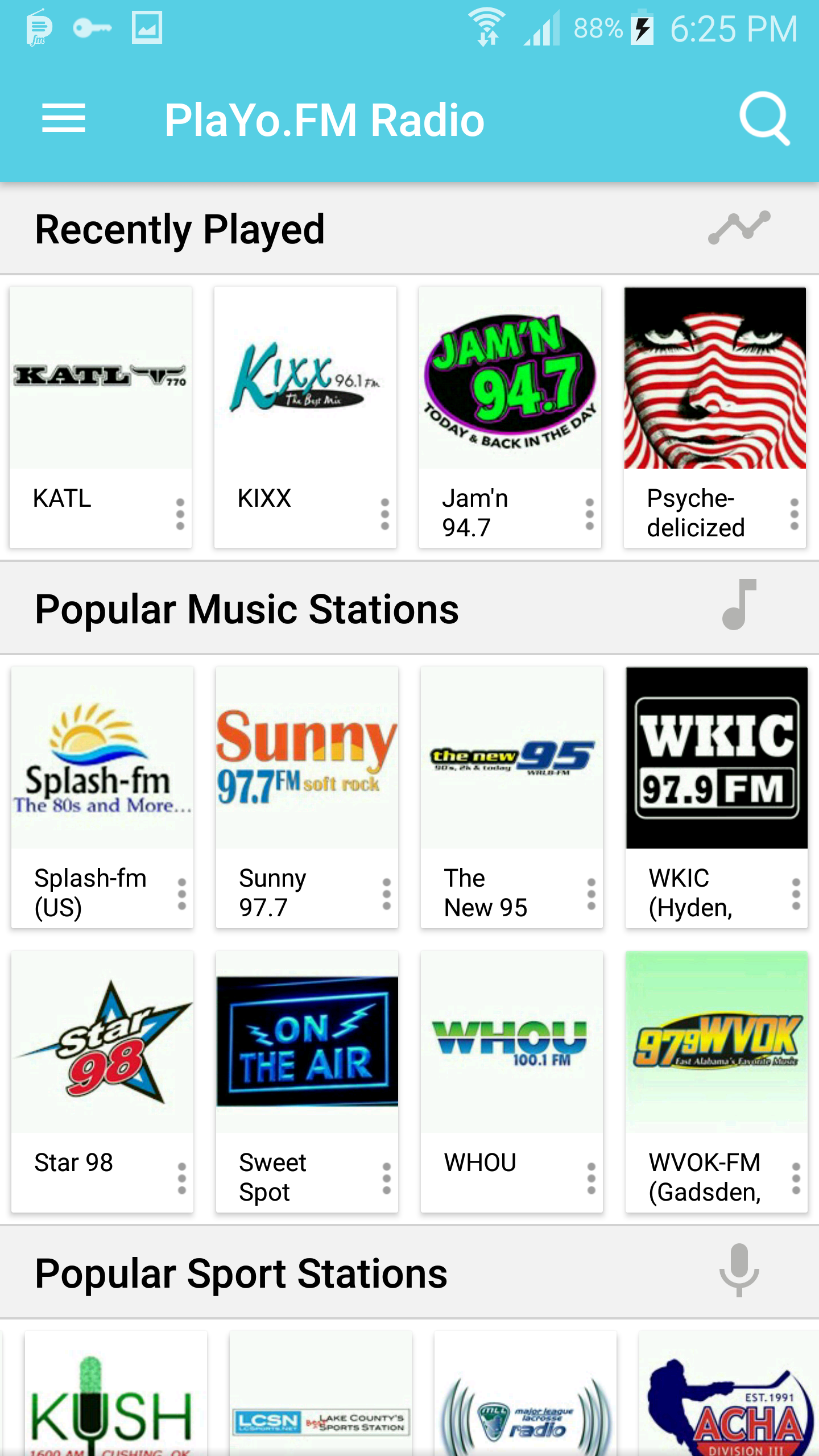 Android application PlaYo.FM Radio &amp; Music screenshort