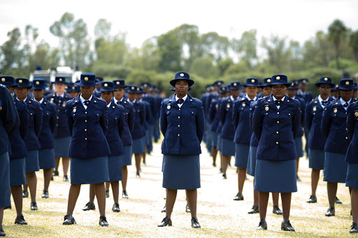 Police trainees during their passing out parade on March 12, 2015 at the SAPS Academy Tshwane in Pretoria, South Africa. File photo.