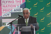 Mark Alexander (SARU deputy president) during the SA Rugby and FlySafair media briefing at O.R. Tambo International Airport on March 29, 2017 in Johannesburg, South Africa.