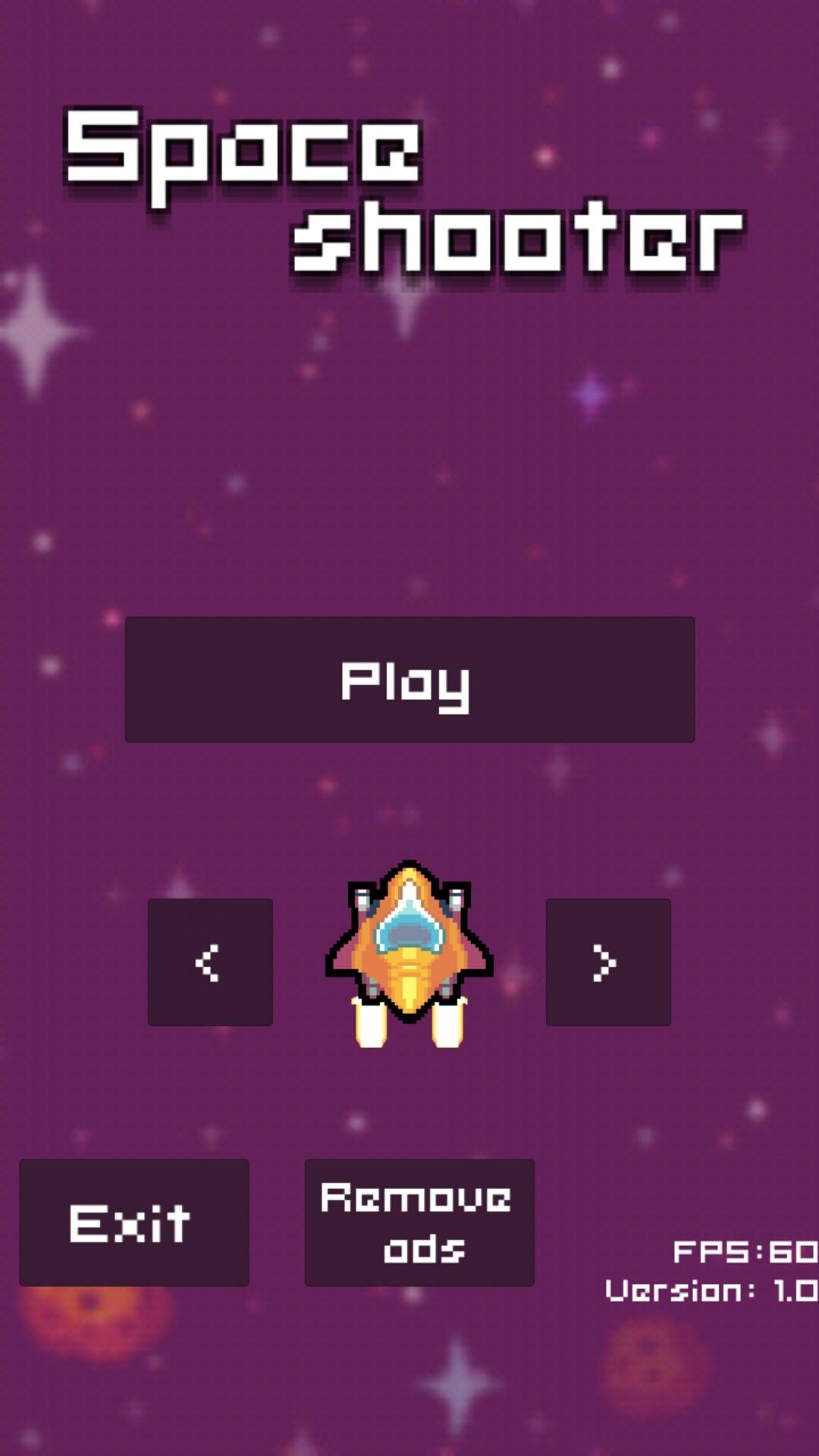 Android application Space Shooter | Arcade screenshort