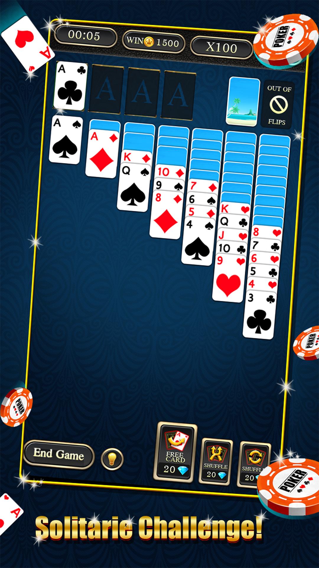 Android application Vegas Solitaire : Royal screenshort