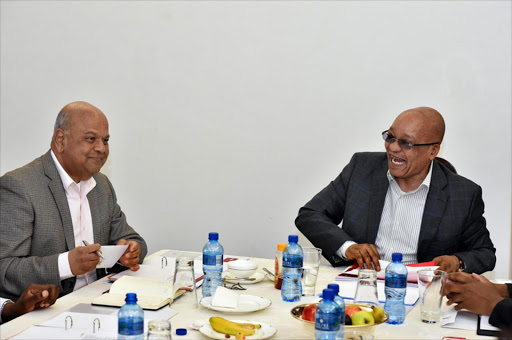 Finance Minister Pravin Gordhan and President Jacob Zuma. Picture: GCIS