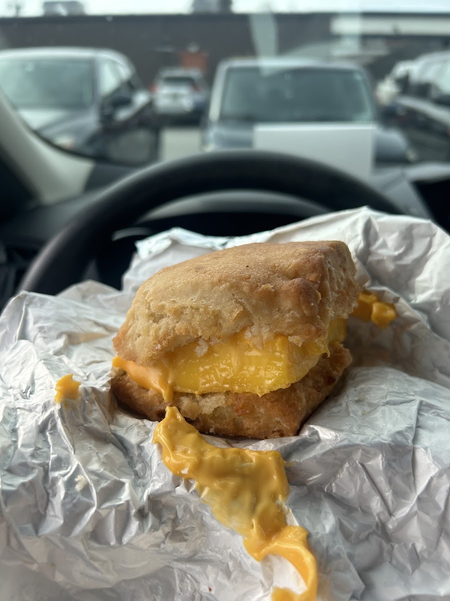 Egg and cheese biscuit ❤️