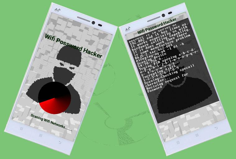 Android application WiFi Password Hacker Prank screenshort