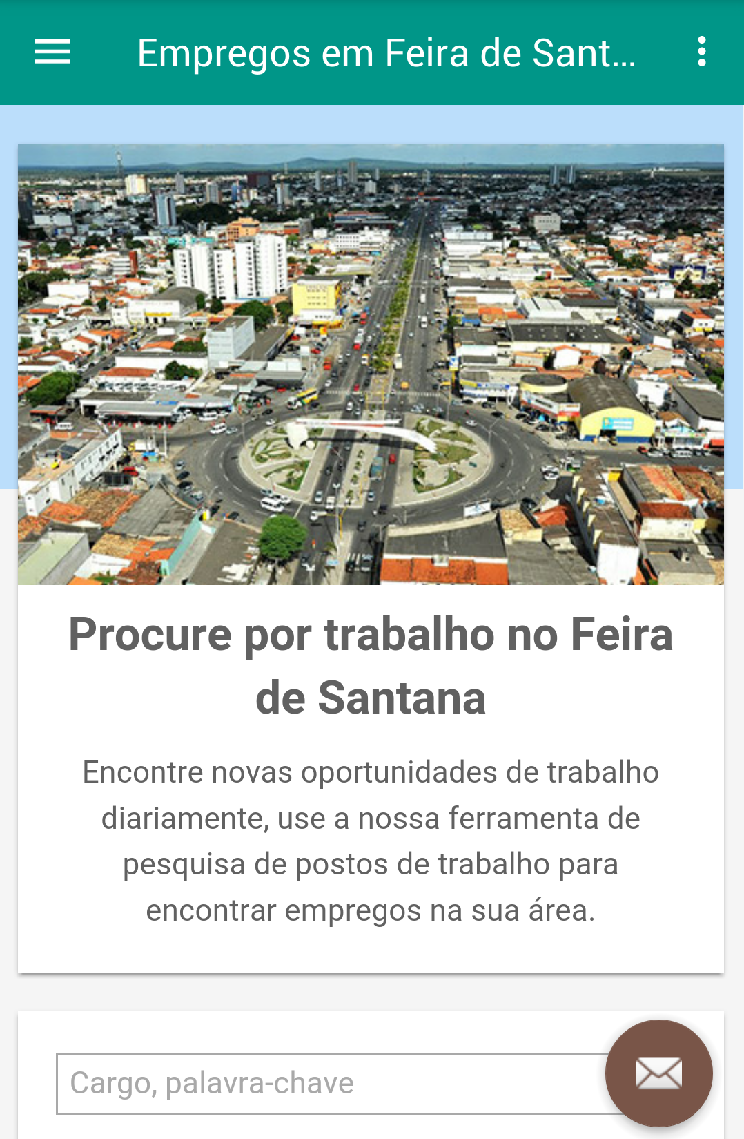 Android application Empregos em Feira de Santana screenshort