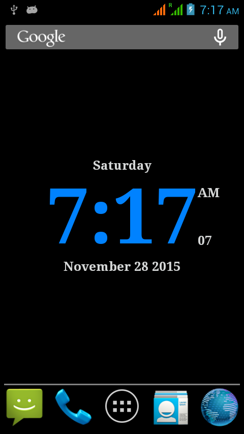 Android application Digital Clock-7 PRO screenshort