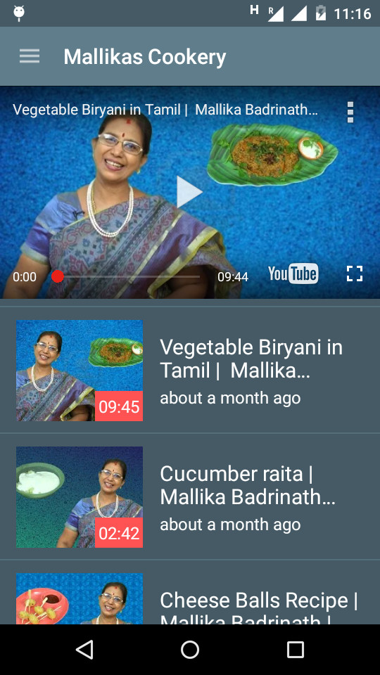 Android application Tamil Samayal - அறுசுவை screenshort
