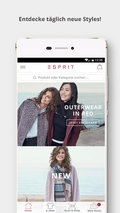 Android application Esprit – shop fashion & styles screenshort