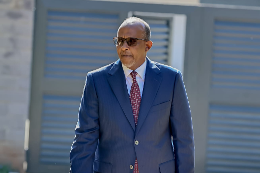 Defence Cabinet Secretary Aden Duale arrive for the joint cabinet committee meeting at DP Gachagua Karen residence on March 12, 2024.