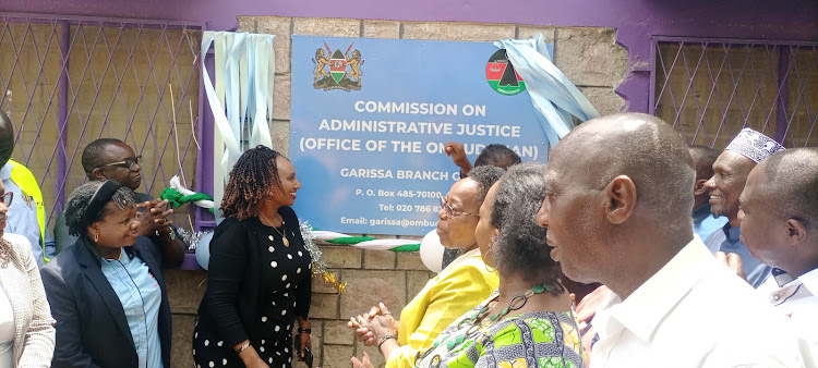 CAJ chairperson Florence Kajuju when she opened the regional office in Garissa on Saturday.