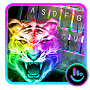 ダウンロード Neon Colour Tiger Keyboard Theme をインストールする 最新 APK ダウンローダ