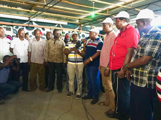 Nairobi Governor Mike Sonko during his meeting with members of the Kamba community living in Mombasa, October 14, 2017. /ERNEST CORNEL