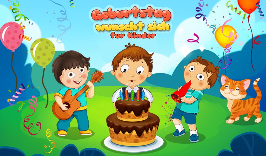Android application Birthday Wishes For Kids screenshort