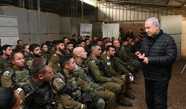 Israeli Prime Minister Benjamin Netanyahu talks tough to members of the armed forces days before the ICJ delivers its ruling on Friday.