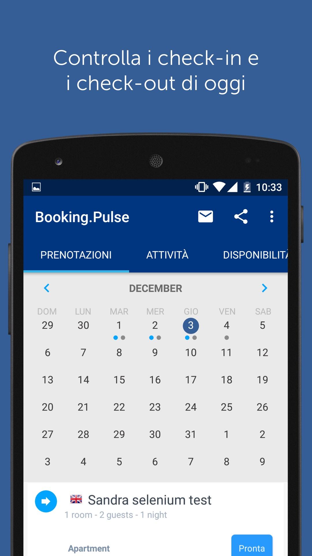 Android application Pulse for Booking.com Partners screenshort