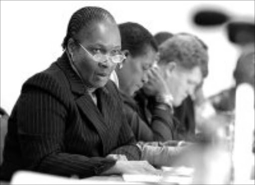 UNDER SPOTLIGHT:Nelly Manzini, director-general in Limpopo, at the standing committee on public accounts sitting in Polokwane yesterday. Pic. Elijar Mushiana. 11/06/2007. © Sowetan.