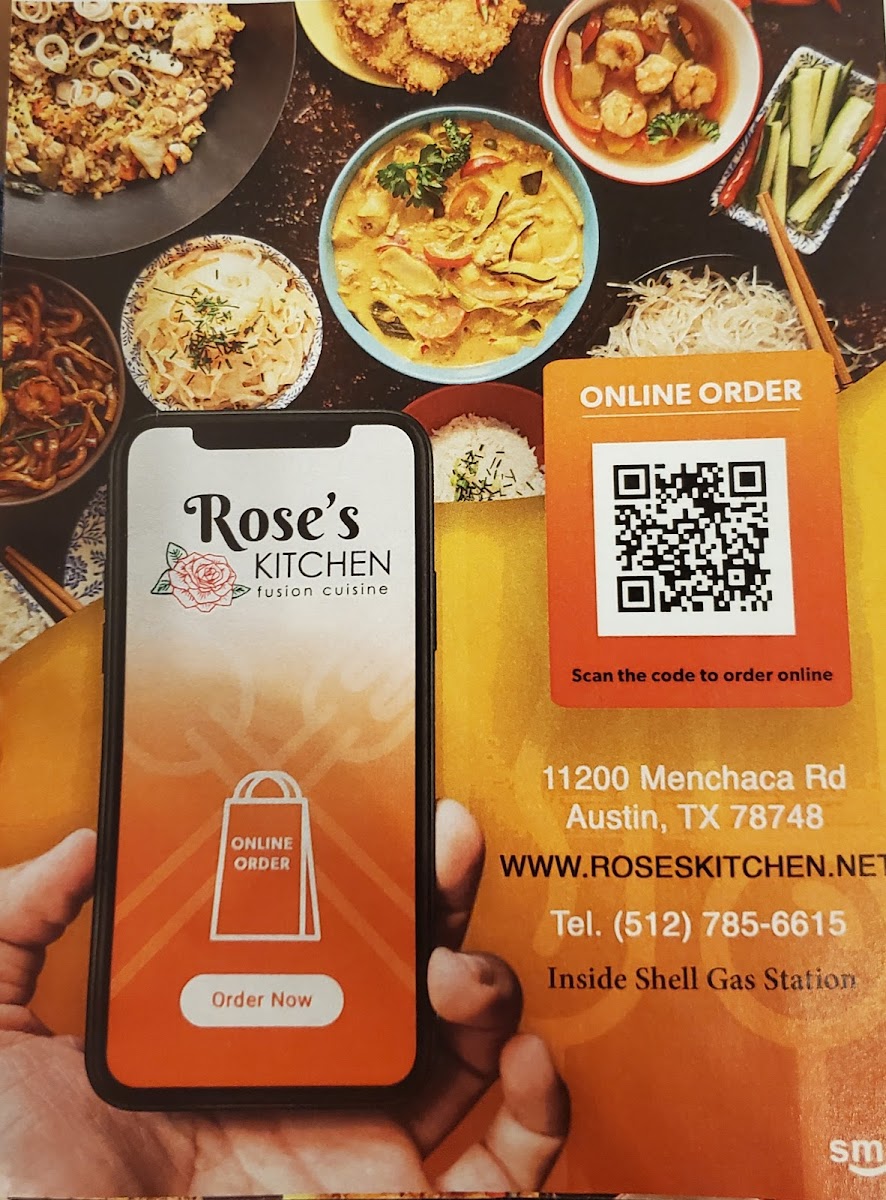 Rose's Kitchen gluten-free menu