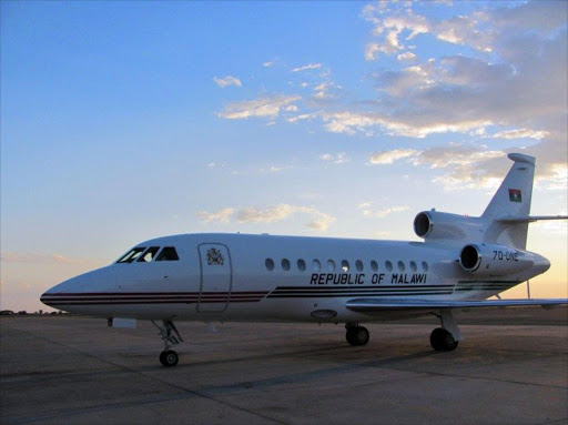Malawi's presidential jet. File photo